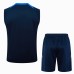 24/25 Juventus Navy Blue Training jersey Kit Sleeveless Vest (Vest + Short)-9213137