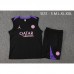 24/25 Paris Saint-Germain PSG Black Training jersey Kit Sleeveless Vest (Vest + Short)-418741