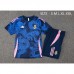 24/25 Real Madrid Training Navy Blue Jersey Kit short Sleeve (Shirt + Short)-6220506