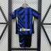 24/25 Kids Inter Milan Home Blue Black Kids Jersey Kit short sleeve (Shirt + Short)-2526215