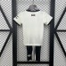 24/25 Kids Manchester United M-U Third Away White Black Kids Jersey Kit short sleeve (Shirt + Short)-2987276
