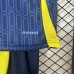 24/25 Kids Al-Nassr FC Riyadh Victory Away Navy Blue Yellow Kids Jersey Kit short sleeve (Shirt + Short)-2704265