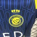 24/25 Kids Al-Nassr FC Riyadh Victory Away Navy Blue Yellow Kids Jersey Kit short sleeve (Shirt + Short)-2704265