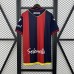 24/25 Bologna Home Red Navy Blue Jersey Kit Short Sleeve-3406579