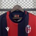 24/25 Bologna Home Red Navy Blue Jersey Kit Short Sleeve-3406579