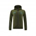 24/25 Napoli Army Green Hooded Edition Classic Jacket Training Suit (Top+Pant)-5971255