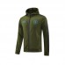 24/25 Napoli Army Green Hooded Edition Classic Jacket Training Suit (Top+Pant)-5971255