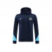 24/25 Chelsea Navy Blue Hooded Edition Classic Jacket Training Suit (Top+Pant)-3507388