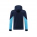 24/25 Chelsea Navy Blue Hooded Edition Classic Jacket Training Suit (Top+Pant)-3507388