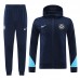 24/25 Chelsea Navy Blue Hooded Edition Classic Jacket Training Suit (Top+Pant)-3507388
