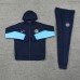 24/25 Chelsea Navy Blue Hooded Edition Classic Jacket Training Suit (Top+Pant)-3507388