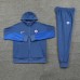 24/25 Inter Milan Navy Blue Hooded Edition Classic Jacket Training Suit (Top+Pant)-3301083