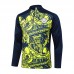 24/25 Manchester City Yellow Navy Blue Edition Classic Jacket Training Suit (Top+Pant)-2987740