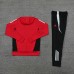 24/25 Manchester United M-U Red Hooded Edition Classic Jacket Training Suit (Sweatshirt+Pant)-475839