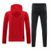 24/25 Manchester United M-U Red Hooded Edition Classic Jacket Training Suit (Sweatshirt+Pant)-475839