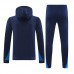24/25 Chelsea Navy Blue Hooded Edition Classic Jacket Training Suit (Sweatshirt+Pant)-9368196