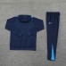 24/25 Chelsea Navy Blue Hooded Edition Classic Jacket Training Suit (Sweatshirt+Pant)-9368196