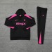 24/25 Chelsea Black Pink Hooded Edition Classic Jacket Training Suit (Sweatshirt+Pant)-4966703