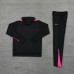 24/25 Chelsea Black Pink Hooded Edition Classic Jacket Training Suit (Sweatshirt+Pant)-4966703