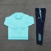 24/25 Real Madrid Blue Hooded Edition Classic Jacket Training Suit (Sweatshirt+Pant)-791353