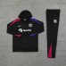 24/25 Barcelona Black Hooded Edition Classic Jacket Training Suit (Sweatshirt+Pant)-9756735