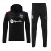 24/25 Barcelona Black Hooded Edition Classic Jacket Training Suit (Sweatshirt+Pant)-9756735