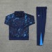 24/25 Chelsea Navy Blue Hooded Edition Classic Jacket Training Suit (Sweatshirt+Pant)-5561508