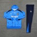 24/25 Chelsea Navy Blue Hooded Edition Classic Jacket Training Suit (Sweatshirt+Pant)-2976184