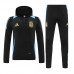2024 Argentina Black Hooded Edition Classic Jacket Training Suit (Sweatshirt+Pant)-6800938