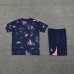24/25 Paris Saint-Germain PSG Nvay Blue Training Jersey Kit short Sleeve (Shirt + Short)-3891974