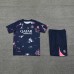 24/25 Paris Saint-Germain PSG Nvay Blue Training Jersey Kit short Sleeve (Shirt + Short)-3891974