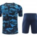 24/25 Napoli Training Navy Blue Jersey Kit short Sleeve (Shirt + Short)-8143753