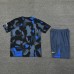 24/25 Inter Milan Gray Blue Training Jersey Kit short Sleeve (Shirt + Short)-1880188