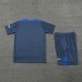24/25 Inter Milan Nvay Blue Training Jersey Kit short Sleeve (Shirt + Short)-8601797