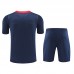 24/25 Paris Saint-Germain PSG Navy Blue Training Jersey Kit short Sleeve (Shirt + Short)-1333935