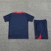 24/25 Paris Saint-Germain PSG Navy Blue Training Jersey Kit short Sleeve (Shirt + Short)-1333935