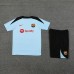 24/25 Barcelona Blue Training Jersey Kit short Sleeve (Shirt + Short)-9424375