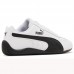 Speedcat Shield Leather Running Shoes-White/Black-4559618