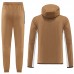 2 Piece Hooded Sweatshirt Long pants Khkai White Autumn Casual Clothes (Top+Pant)-7115933