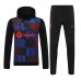 24/25 Barcelona Red Black Hodded Edition Classic Jacket Training Suit (Top+Pant)-7195869