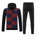 24/25 Barcelona Red Black Hodded Edition Classic Jacket Training Suit (Top+Pant)-7195869
