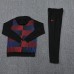 24/25 Barcelona Red Black Hodded Edition Classic Jacket Training Suit (Top+Pant)-7195869