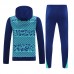 2024 Brazil Navy Blue Hodded Edition Classic Jacket Training Suit (Top+Pant)-3118005
