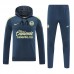 24/25 America Navy Blue Hodded Edition Classic Jacket Training Suit (Top+Pant)-1078572