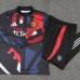 24/25 Manchester United M-U Black Gray Edition Classic Jacket Training Suit (Top+Pant)-8449271