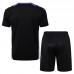 24/25 Real Madrid Black Training Jersey Kit short Sleeve (Shirt + Short)-2367994