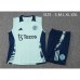 24/25 Manchester United M-U Light Green Training jersey Kit Sleeveless Vest (Vest + Short)-8766296