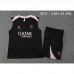 24/25 Paris Saint-Germain PSG Black Training jersey Kit Sleeveless Vest (Vest + Short)-5529850