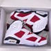 Retro AIR JORDAN 6 AJ6 2024 Olympic Basketball Shoes-White/Red-4237054