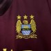 Retro 12/13 Manchester City Away Wine Red Jersey Kit Short Sleeve-3497104